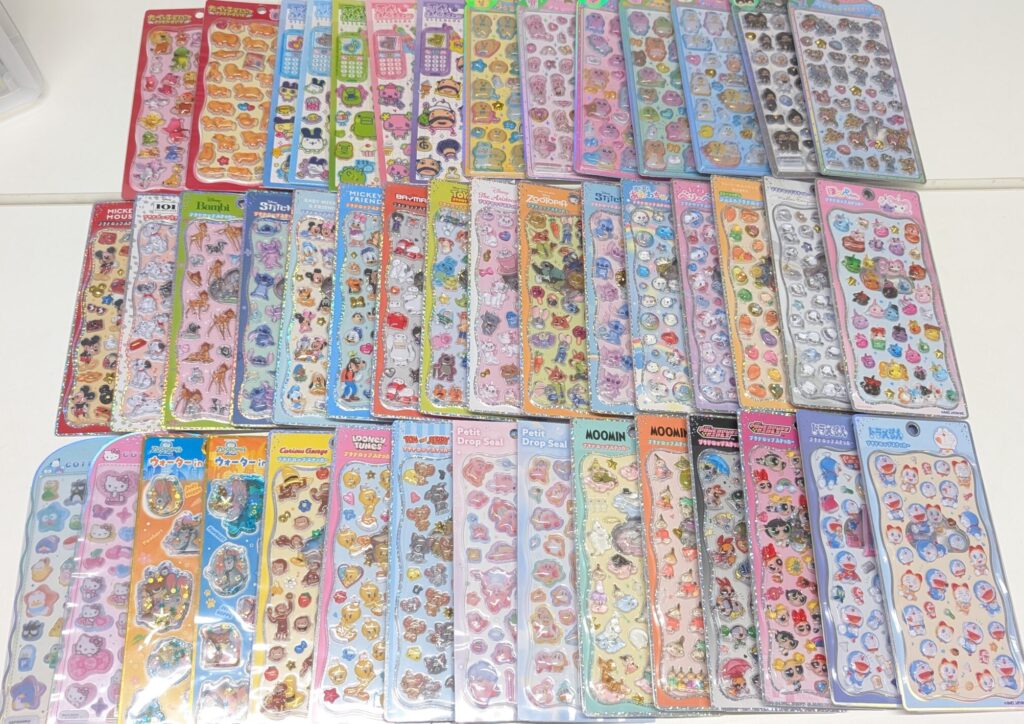 定価で購入できるシールの一覧