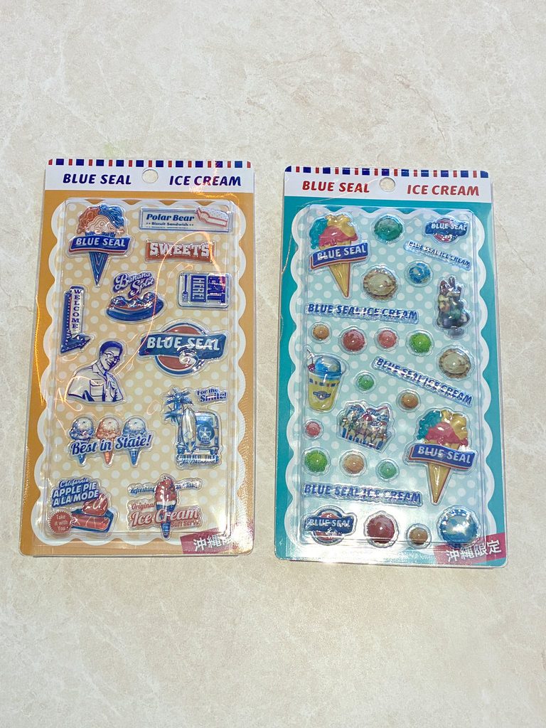 ブルーシールのぷっくりシール全２種の商品画像