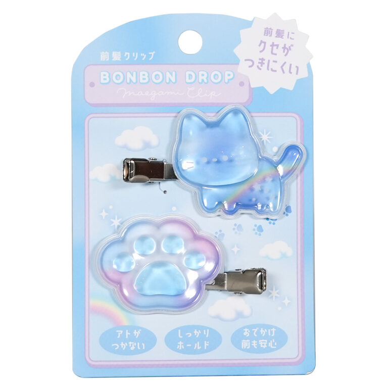 ボンボンドロップ前髪クリップ そらねこ 品番06218