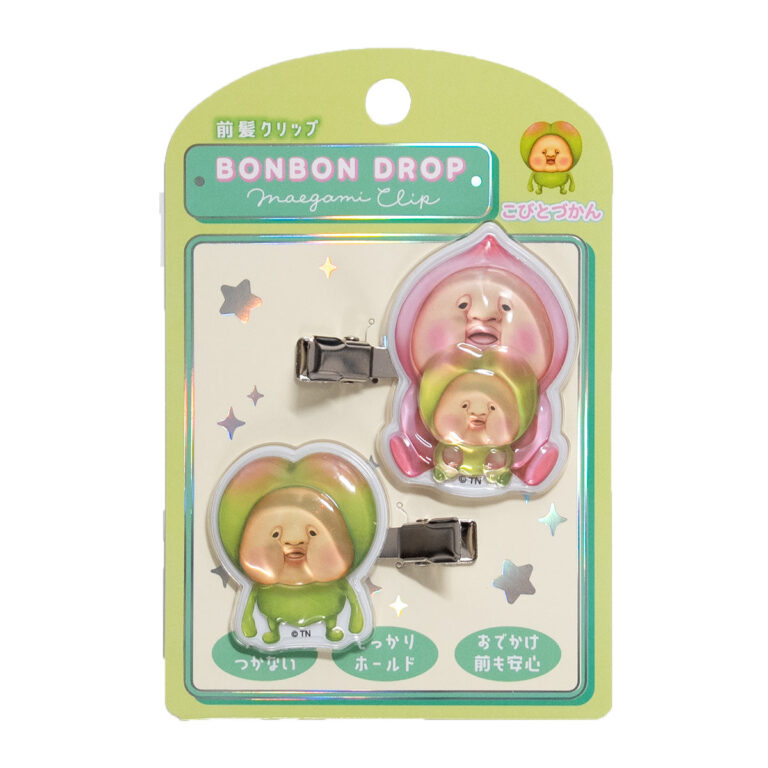 ボンボンドロップ前髪クリップ カクレモモジリ＆スモモノウチ 品番14013