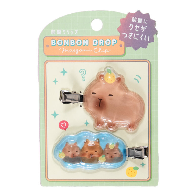 ボンボンドロップ前髪クリップ カピバラ 品番16017