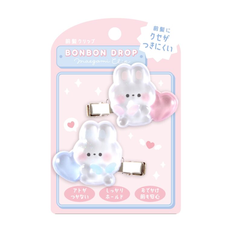 ボンボンドロップ前髪クリップ うさぎ 品番96440