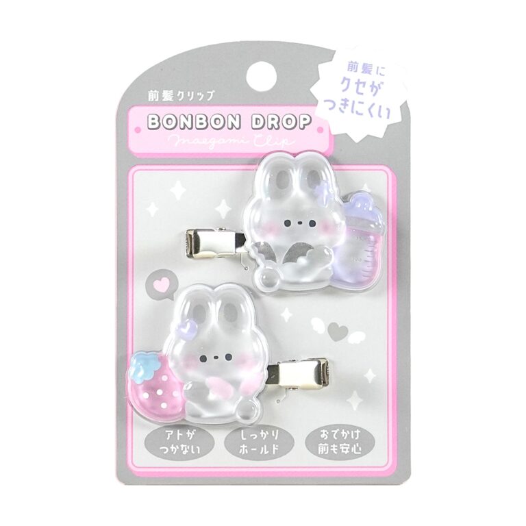 ボンボンドロップ前髪クリップ うさぎ 品番96575