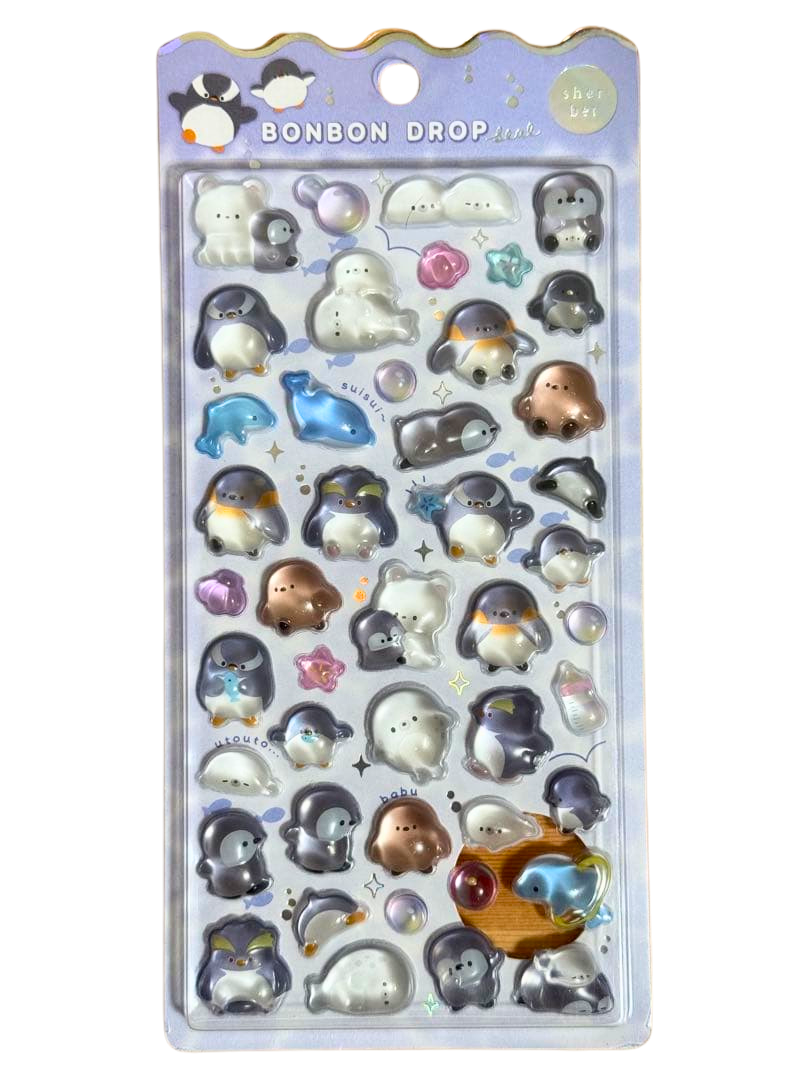 新作】ボンボンドロップシール「なみなみシリーズ（水族館）」が販売