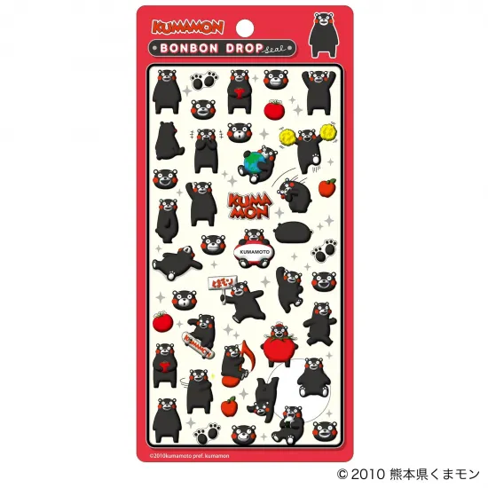 新作くまモンのボンボンドロップシールの商品画像