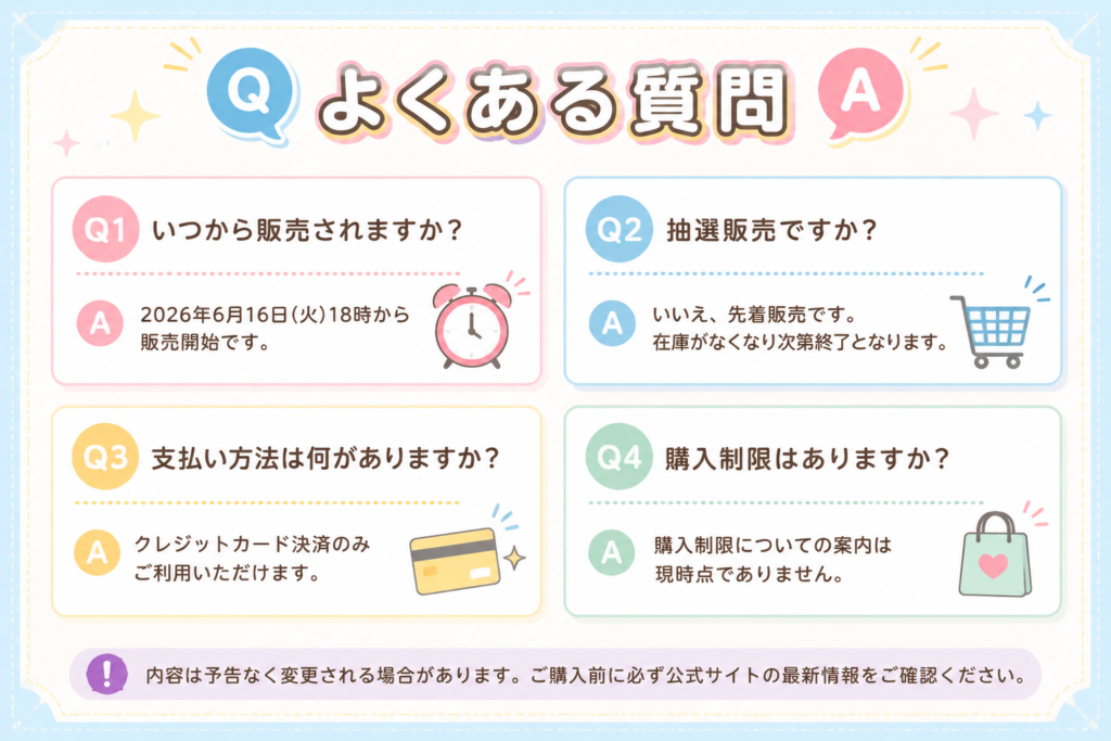 よくある質問をまとめた画像