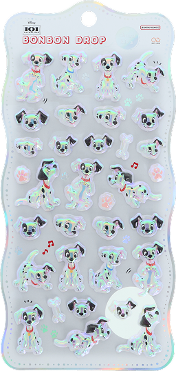 ディズニー ボンボンドロップシール churukira 101匹わんちゃんの公式商品画像