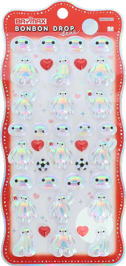ディズニー ボンボンドロップシール churukira ベイマックス ハートの公式商品画像
