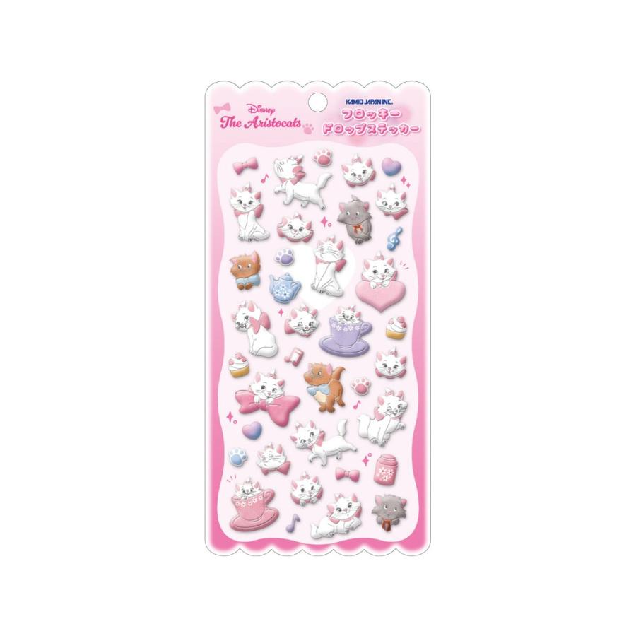 おしゃれキャットのフロッキードロップステッカー