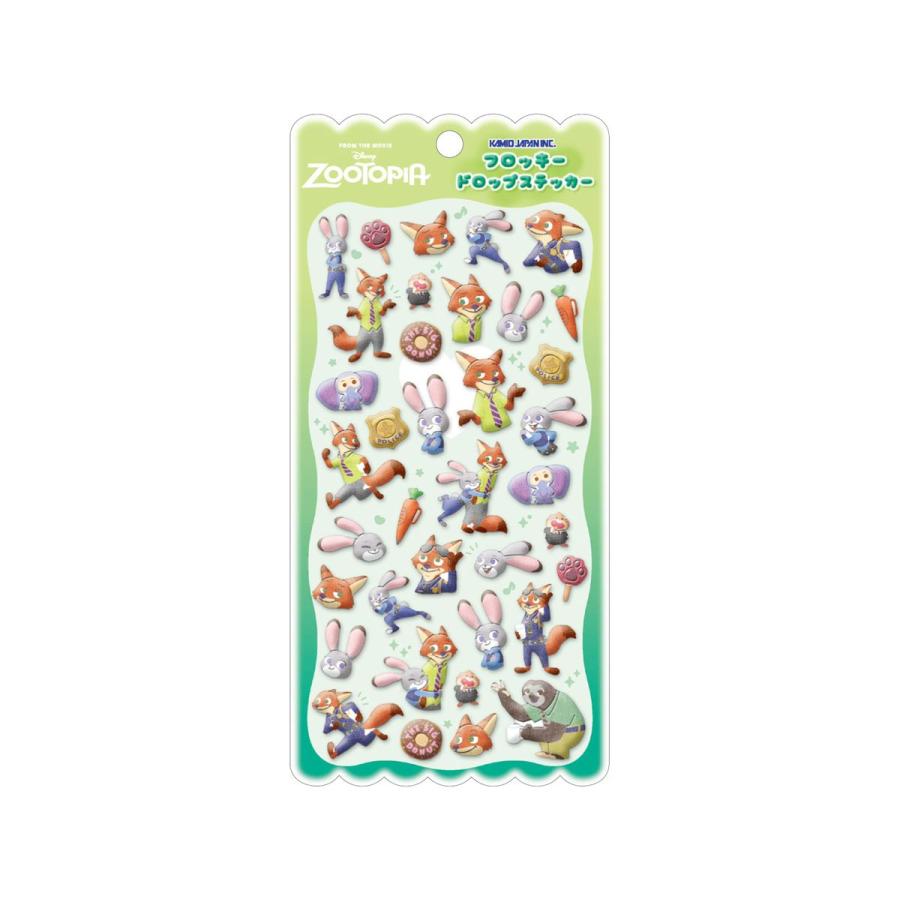 ズートピアのフロッキードロップステッカー