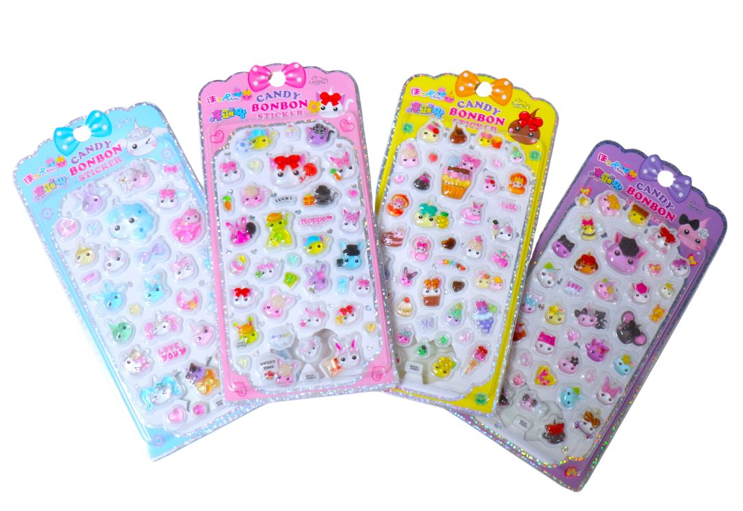 ほっぺちゃん×平成ファンシーキャラクターズPOPUPで初販売予定の韓国限定CANDY BONBON STICKER