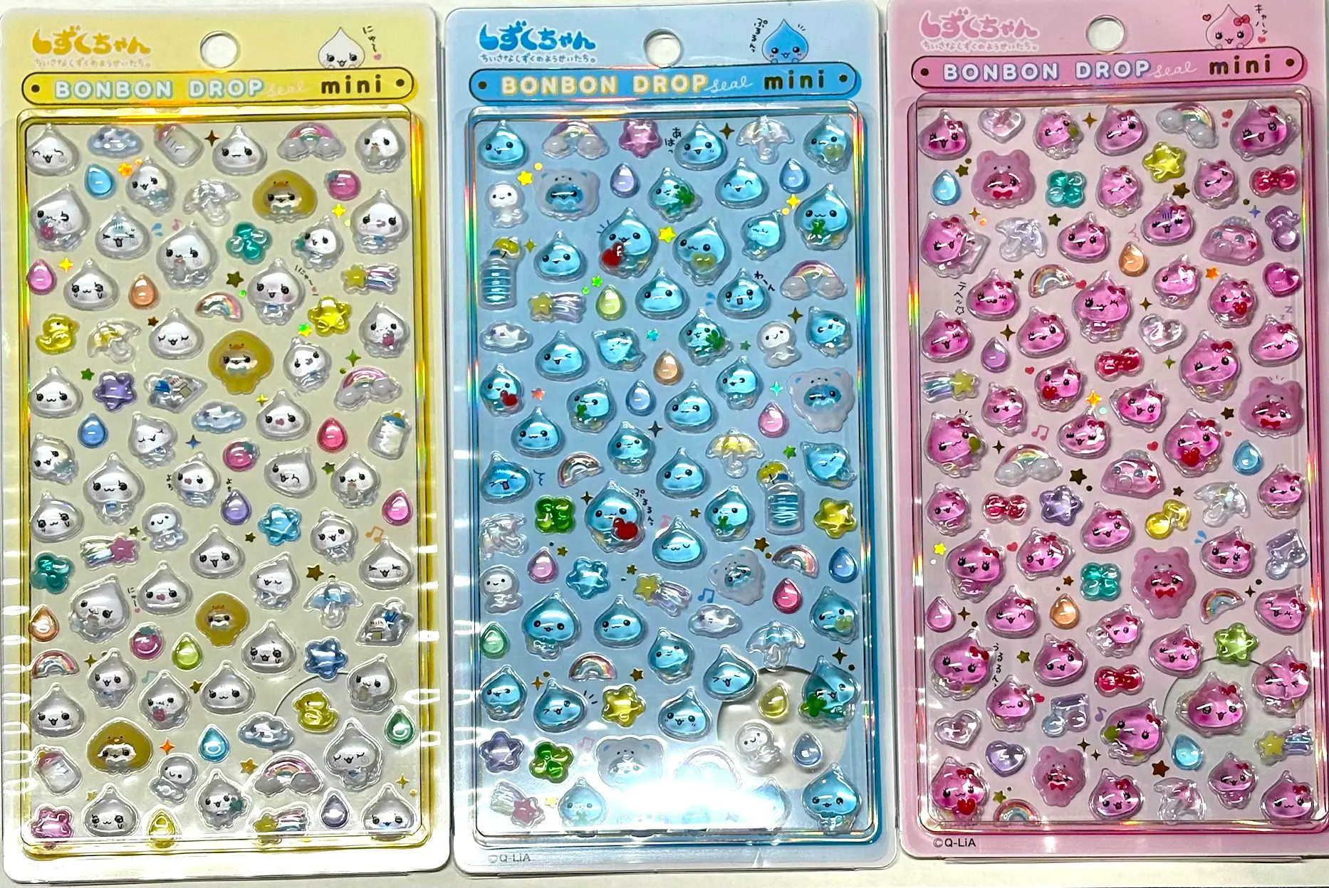 当選したら購入できるシールの一覧