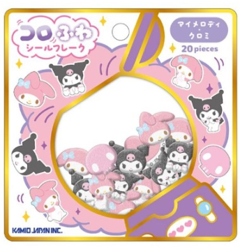 玩具　コロふわシールフレーク(マイメロディ・クロミ)の商品画像