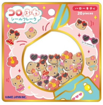 玩具　コロふわシールフレーク(ハローキティ・日焼け)の商品画像