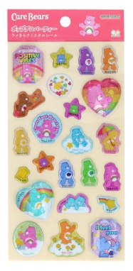 ラメきらクリスタルシール　ケアベア　レッドの商品画像