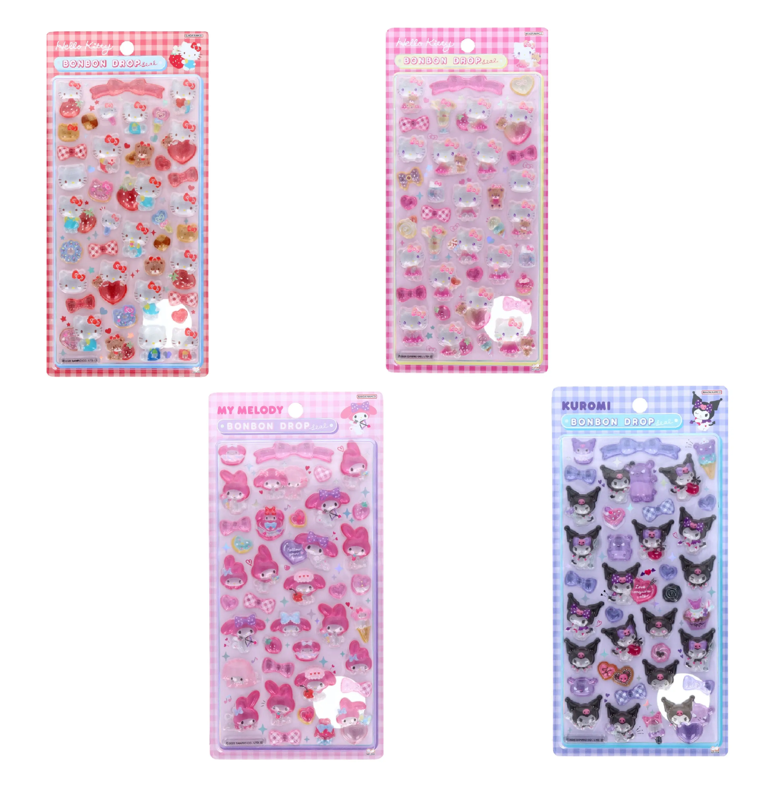 当選したら購入できるシールの一覧