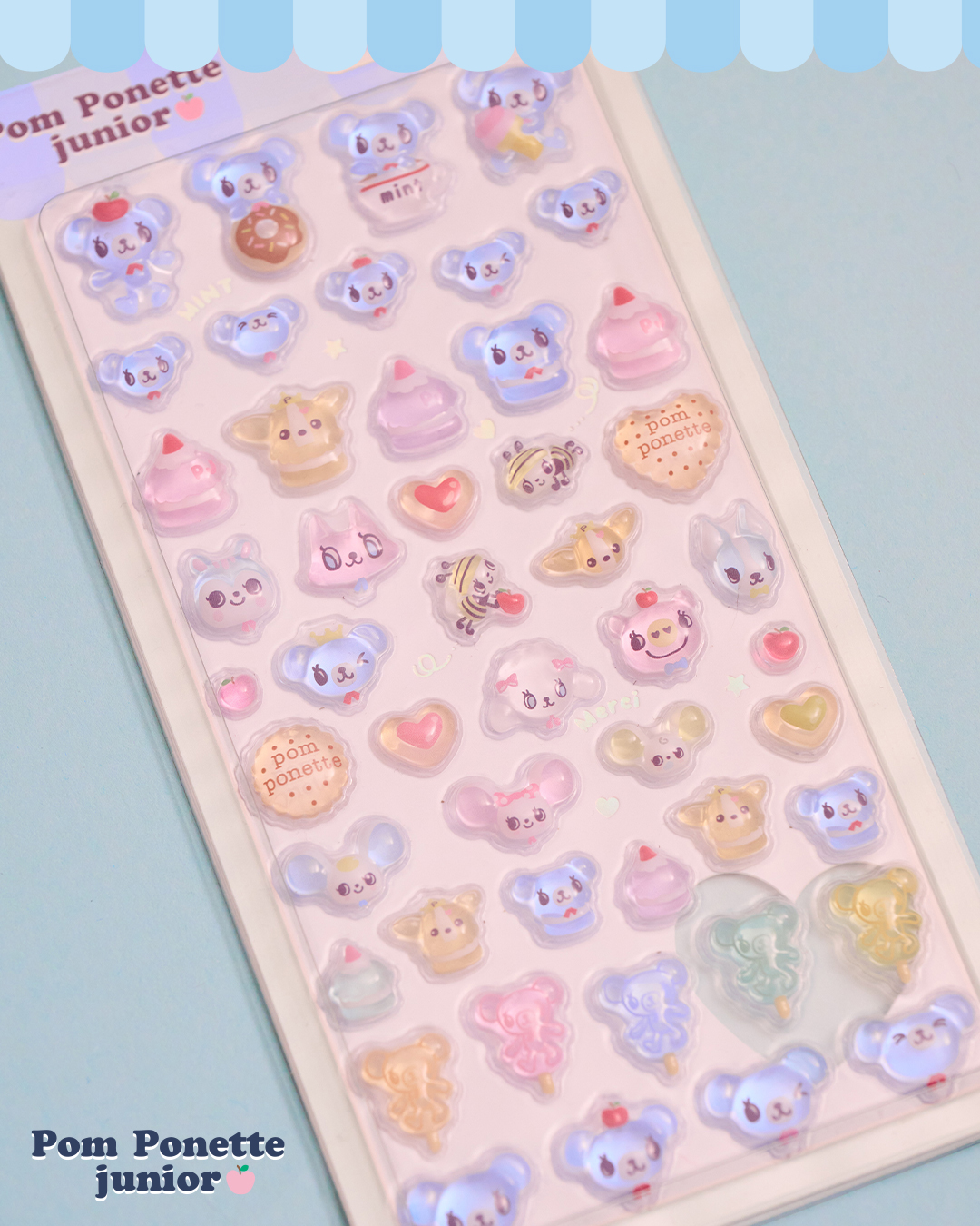 ミントくんのちゅるんkawaiiシールのイメージ画像