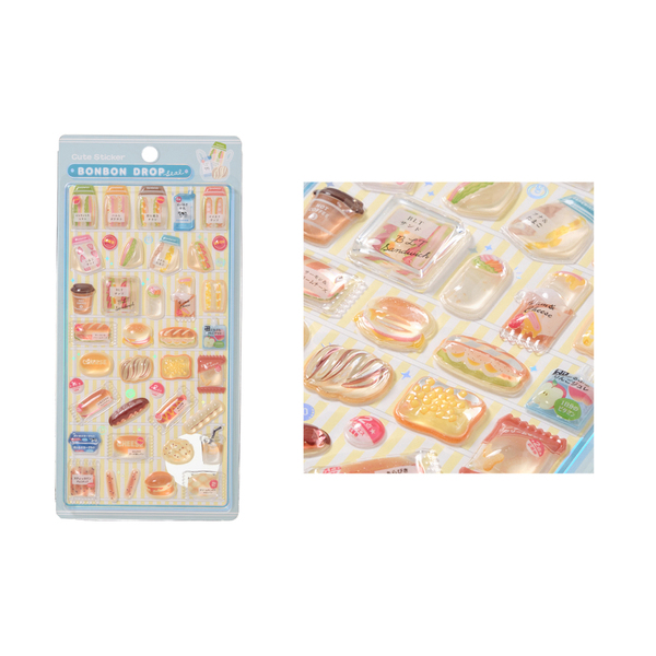 ボンボンドロップシール 和柄サンドイッチ＆パンの商品画像s