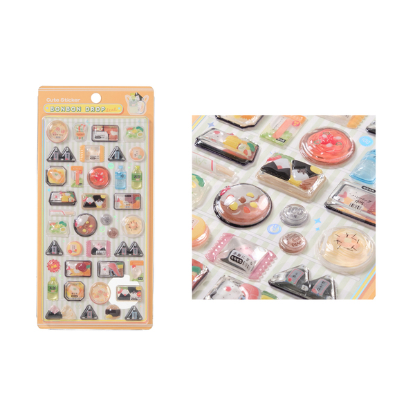 ボンボンドロップシール 和柄おにぎり＆お弁当の商品画像