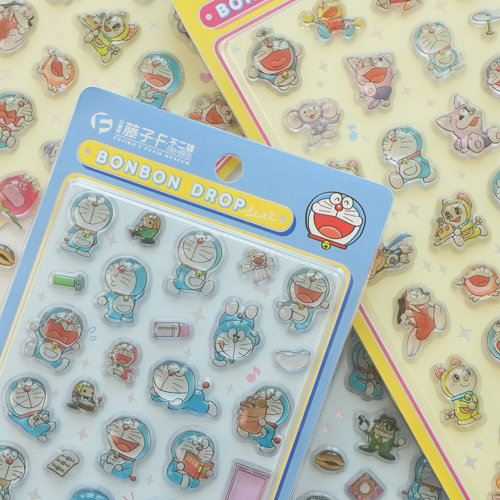 ボンボンドロップシール新作「ドラえもんA」のぷっくり立体デザイン