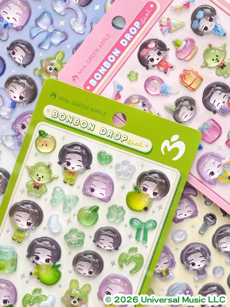 Mrs. GREEN APPLEボンボンドロップシールのイメージ画像