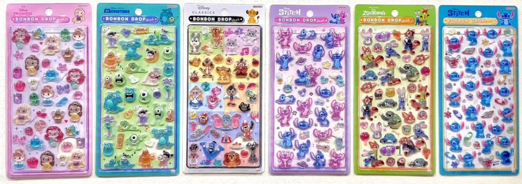 当選したら購入できるシールの一覧(ディズニー)