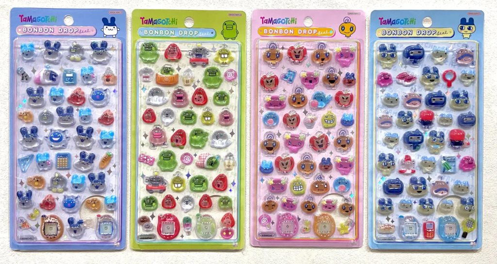 当選したら購入できるシールの一覧(たまごっち)