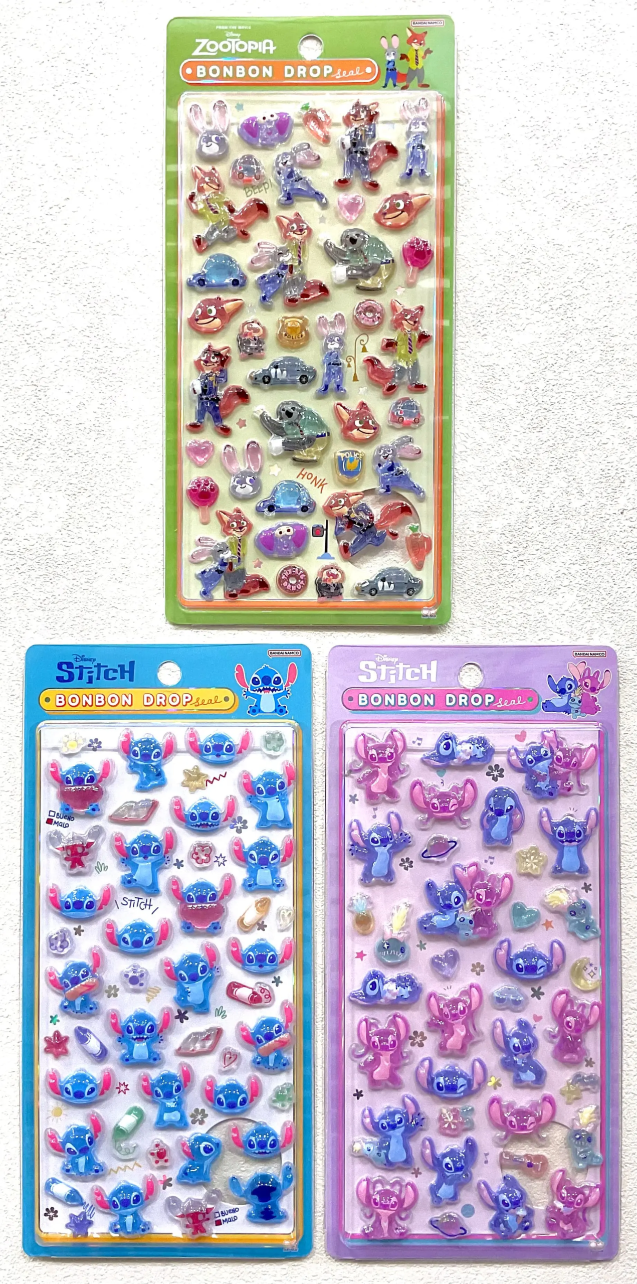 当選したら購入できるシールの一覧