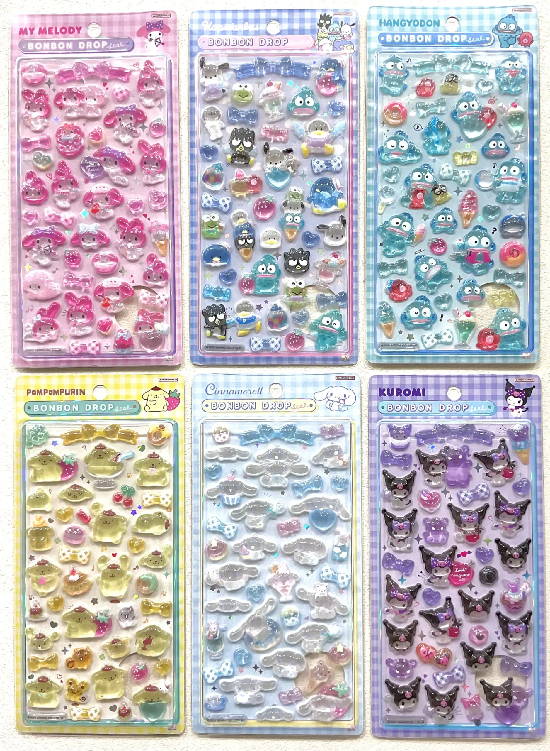 当選したら購入できるシールの一覧