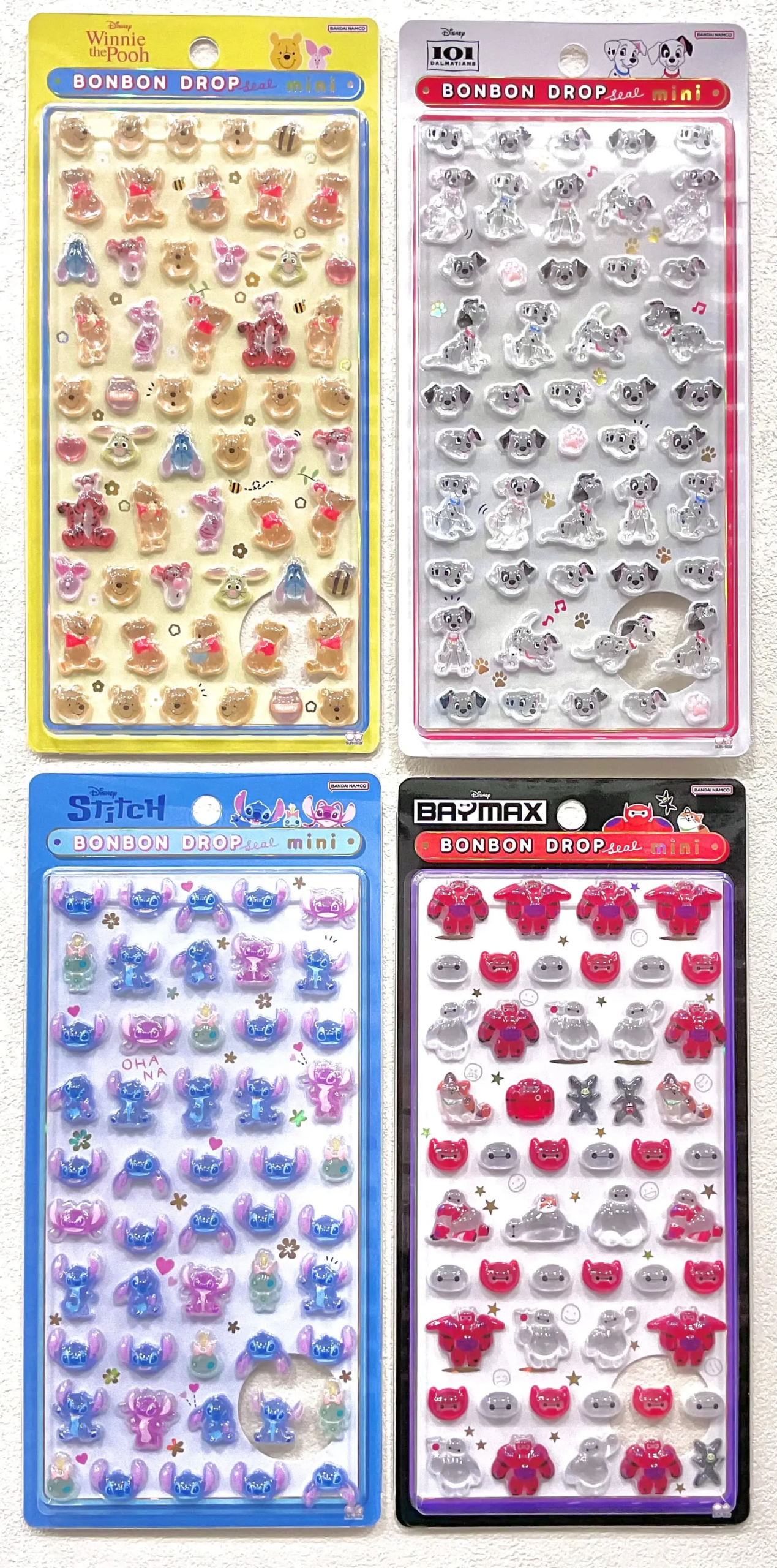 当選したら購入できるシールの一覧