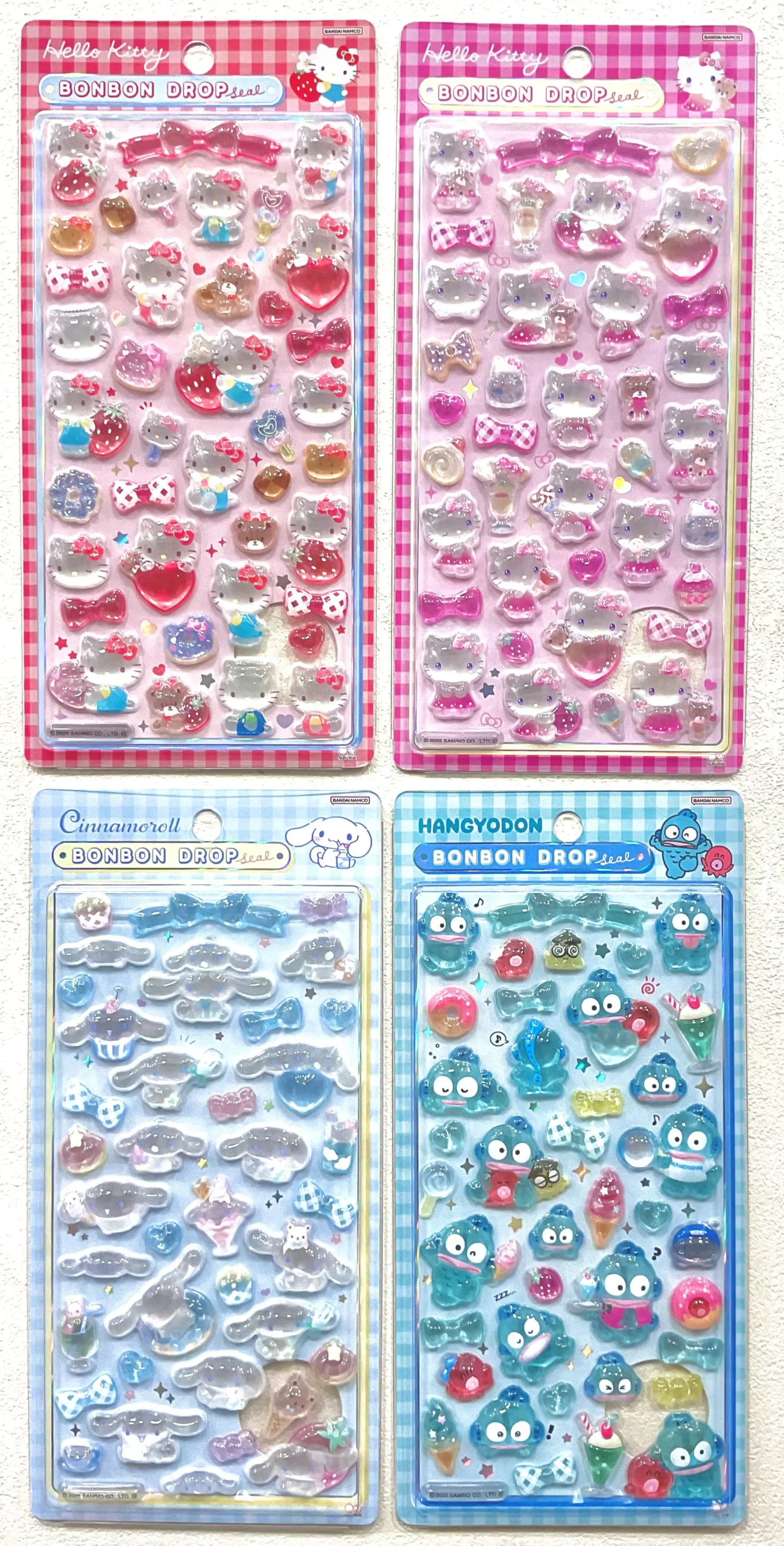 当選したら購入できるシールの一覧