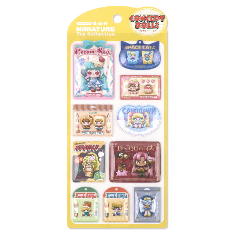 マインドウェイブ ミニチュアトイコレクション CONCEPT DOLLS シールシート画像
