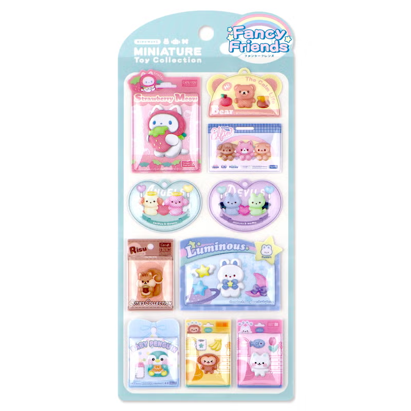 マインドウェイブ ミニチュアトイコレクション Fancy Friends シールシート画像