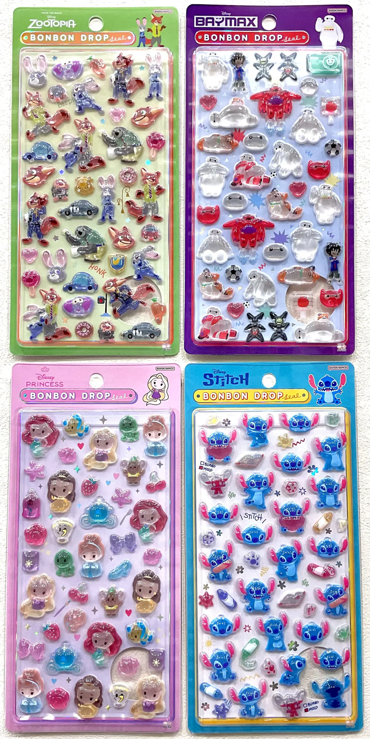 当選したら購入できるシールの一覧