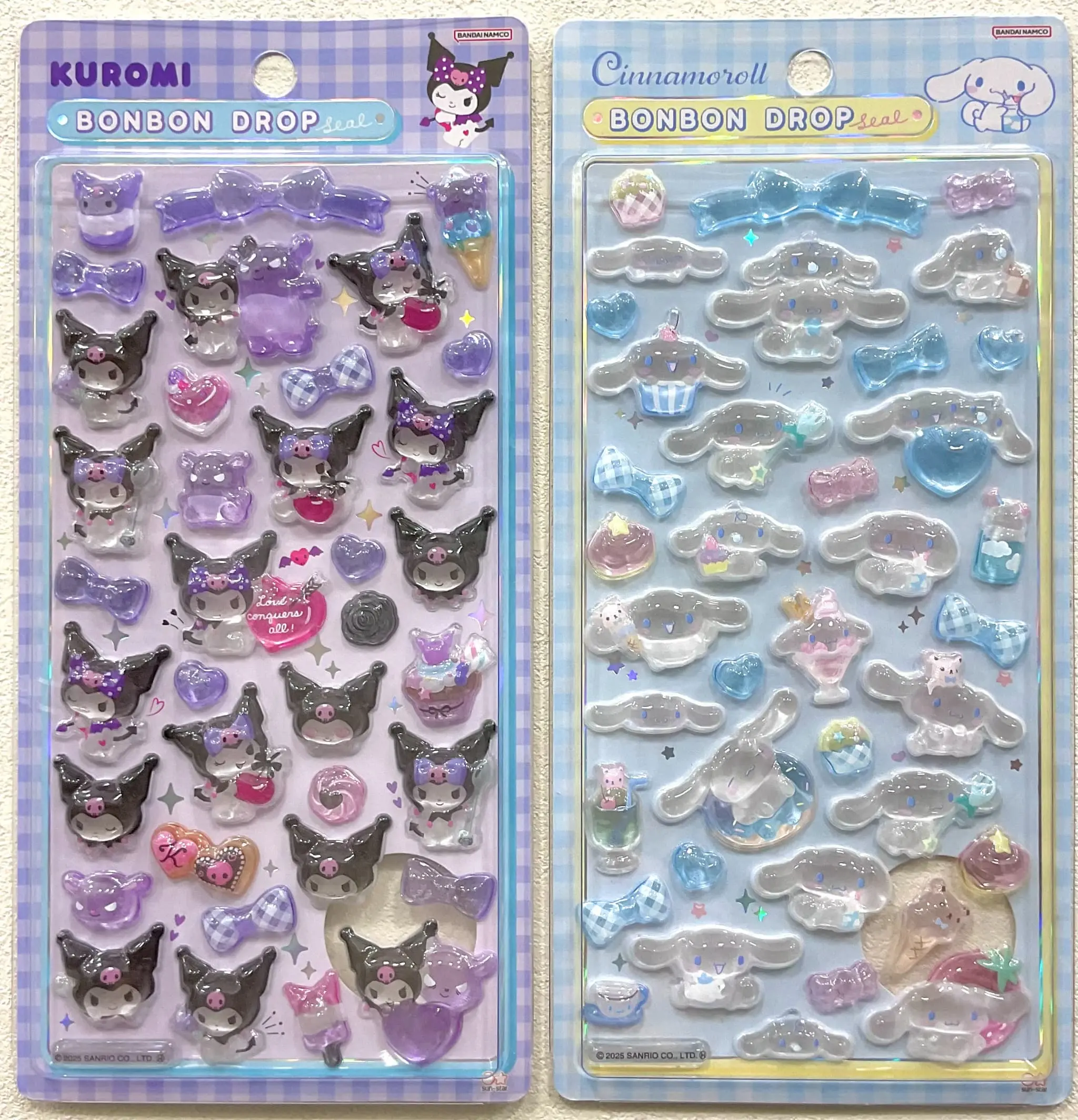 当選したら購入できるシールの一覧