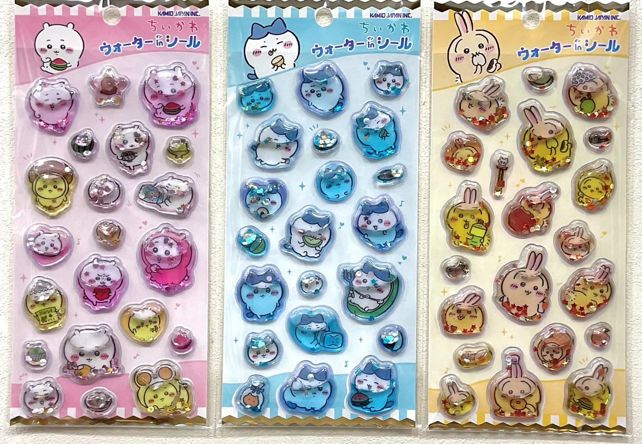 ウォーターinシール ちいかわ＆はちわれ＆うさぎの画像