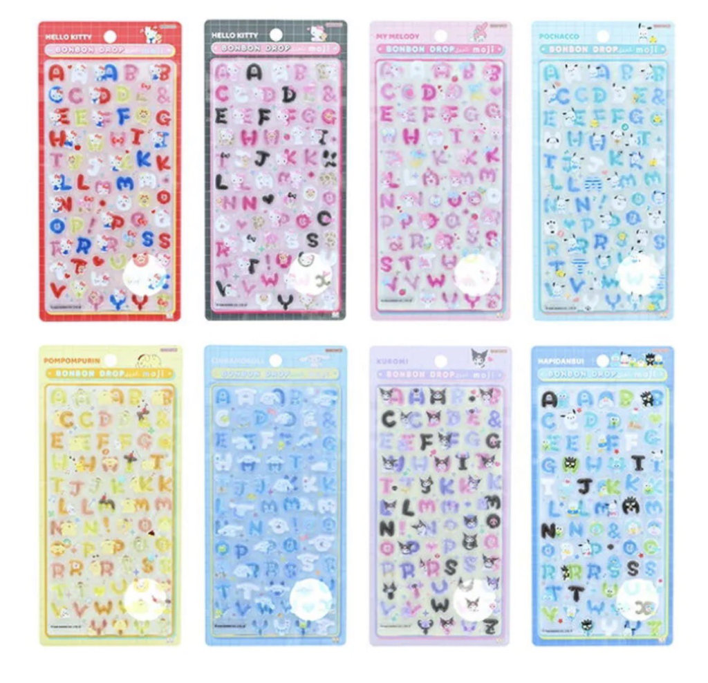 当選したら購入できるシールの一覧