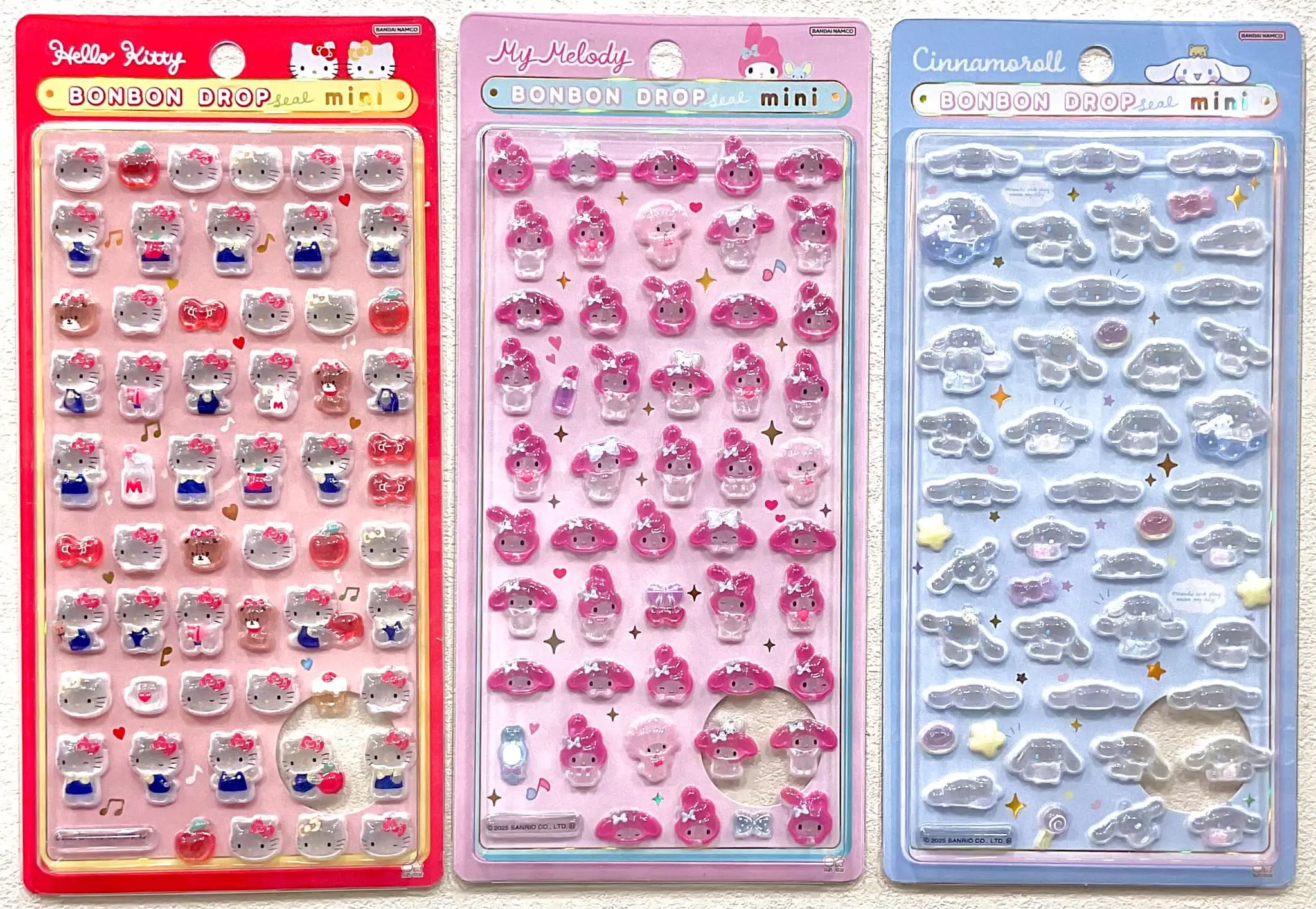 当選したら購入できるシールの一覧