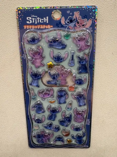 当選したら購入できるスティッチ＆エンジェルプチドロップステッカーの画像