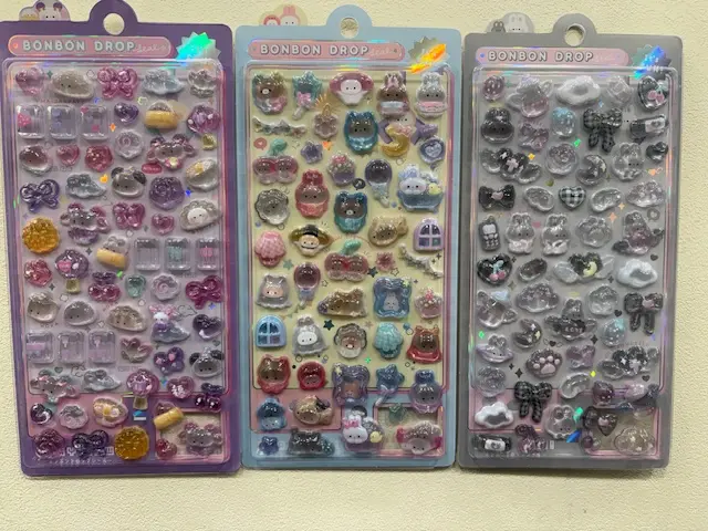 当選したら購入できるシールの一覧