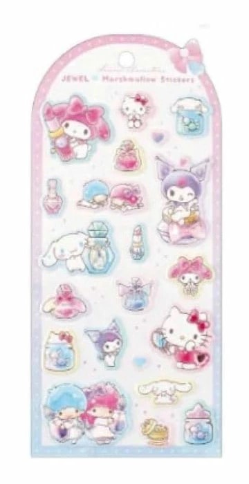 サンリオキャラクターズ ジュエルマシュマロステッカーズ コスメ/集合の画像
