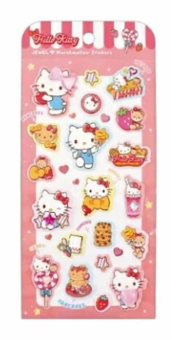 サンリオキャラクターズ ジュエルマシュマロステッカーズ ハローキティの画像