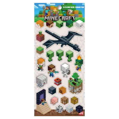 マインクラフトクリアシール(アイソメトリック)の商品画像