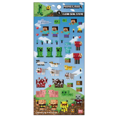マインクラフトクリアシール(スティーブ)の商品画像