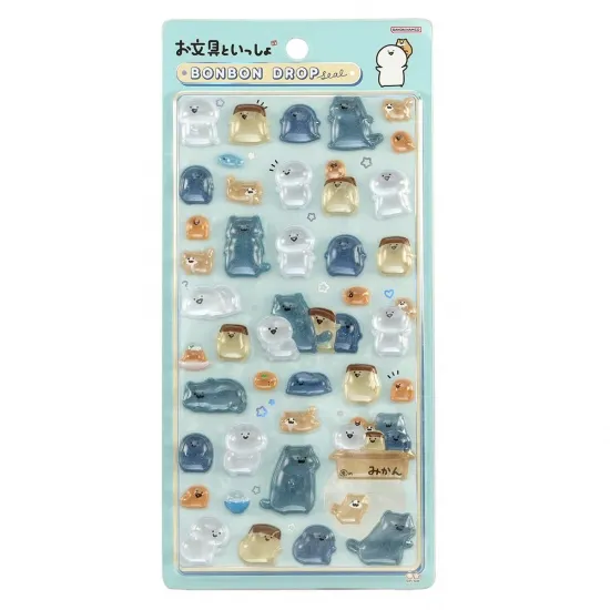 ボンボンドロップシール お文具といっしょ みんなの新作シール