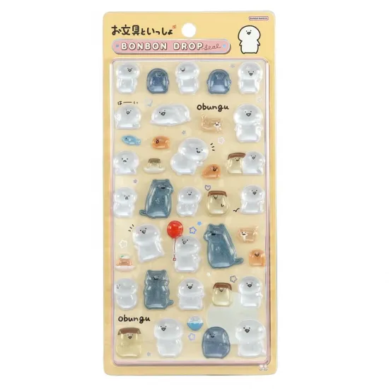 ボンボンドロップシール お文具といっしょ お文具さんの新作シール