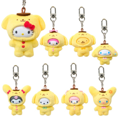 ポムポムプリン30周年限定シークレットちびっともシリーズのサンリオキャラクターズキーホルダー全8種