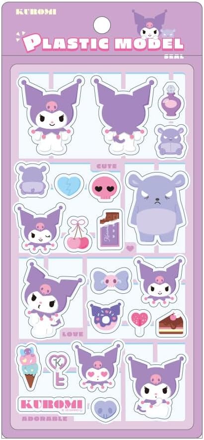 プラモデルのような枠組みが可愛いクロミのシール