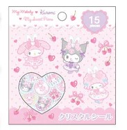 マイメロディ クロミ マイスウィートピアノの新作クリスタルシール ピンク