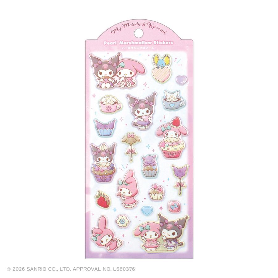 サンリオマシュマロシール新作_クロミ＆マイメロ